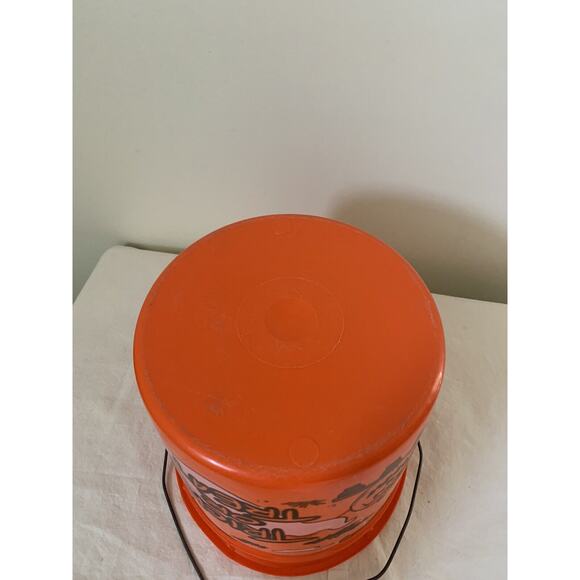 Shamrock Industries Plastic Halloween TRICK OR TREAT Candy Pail Bucket Vintage - Picture 7 of 8